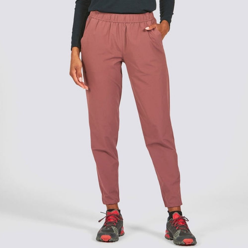 Janji Transit Tech Pants - Women's Size Small in Iron (Dark Mauve) NWT